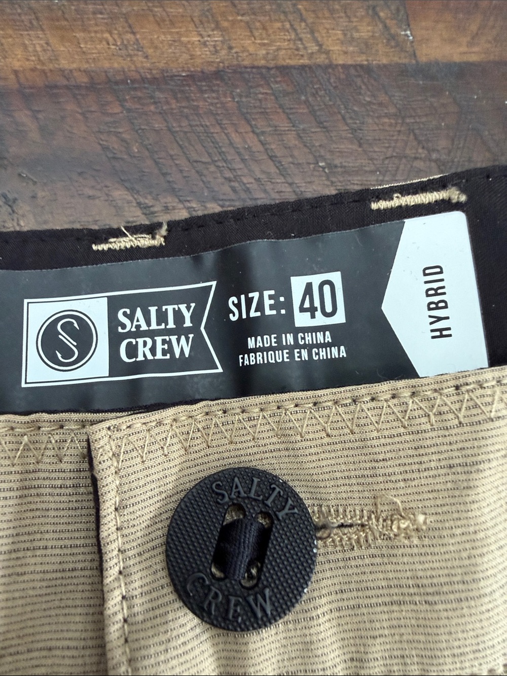 Salty Crew Khaki Flat-Front Performance Shorts - Picture 3 of 9